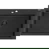 Mexen Elix granitinė virtuvės kriauklė, 1 skyrius, 800 x 500 mm, juoda/sidabrinė metalik, juodas sifonas - 6527801005-73-B