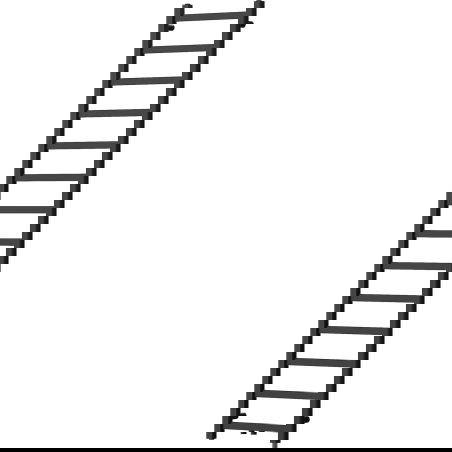 Mexen Bolt vonios radiatorius 1800 x 400 mm, 406 W, juodas - W126-1800-400-00-70