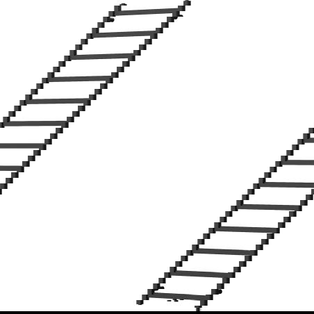 Mexen Bolt rankšluosčių džiovintuvas 1800 x 500 mm, 460 W, juodas - W126-1800-500-00-70