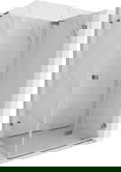 Mexen Lunar-F L lankstoma dušo kabina dešinė 95 x 90 cm, skaidri, ginklo metalo spalvos - 836L-095-090-95-00-P