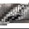 Mexen Lunar-F L sulankstoma dešinė dušo kabina 100 x 100 cm, skaidri, juodas metalas - 836L-100-100-95-00-P