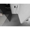 Mexen Kioto dušo pertvara Walk-in 140 x 200 cm, grafitas 8 mm, juoda - 800-140-101-70-40