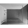 Mexen Kioto dušo sienelė Walk-in 130 x 200 cm, baltas raštas 8 mm, chromuotas - 800-130-101-01-85