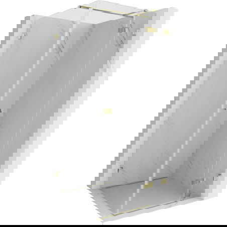Mexen Lunar T dešinysis atveriamas dušo kabinos durelės 120 x 120 cm, skaidri, auksinė - 834T-120-120-50-00-P