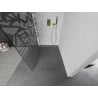 Mexen Kioto dušo sienelė Walk-in 70 x 200 cm, baltas raštas 8 mm, auksinė - 800-070-101-50-85