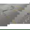 Mexen Lunar T dešinė į vidų atsidaranti dušo kabina 140 x 70 cm, permatoma, paauksuota šlifuota - 834T-140-070-55-00-P