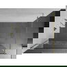 Mexen Kioto dušo sienelė 120 x 200 cm, Skaidrus/Baltas raštas 8 mm, Auksinė - 800-120-101-50-85