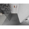 Mexen Kioto dušo sienelė Walk-in 70 x 200 cm, baltas raštas 8 mm, rausvas auksas - 800-070-101-60-85