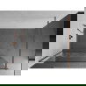 Mexen Kioto dušo sienelė 110 x 200 cm, Skaidrus/Baltas raštas 8 mm, Rožinio aukso - 800-110-101-60-85