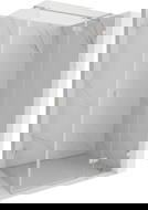 Mexen Lunar T dešinės pusės atsidaroma dušo kabina 130 x 100 cm, permatoma, šlifuotas nikelis - 834T-130-100-97-00-P