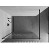 Mexen Kioto dušo sienelė Walk-in 80 x 200 cm, baltas raštas 8 mm, juoda - 800-080-101-70-85