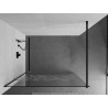 Mexen Kioto dušo siena Walk-in 90 x 200 cm, baltas raštas 8 mm, juoda - 800-090-101-70-85