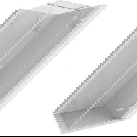 Mexen Lunar T dušinės kabina dešinė, 120 x 120 cm, permatomas, šepečiu valytu nikeliu - 834T-120-120-97-00-P