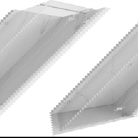 Mexen Lunar T dušo kabina su atveriamomis dešinėmis durimis 140 x 120 cm, skaidri, šlifuotas nikelis - 834T-140-120-97-00-P