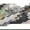 Mexen Elix granito plautuvė, 1 skyrius, 600 x 500 mm, balta, aukso sifonas - 6525601005-20-G