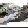 Mexen Elix granitinė vienos angos kriauklė 600 x 500 mm, juoda/sidabrinė metalinė, sifonas auksinis - 6525601005-73-G