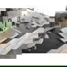 Mexen Elix granitinė vieno dubens kriauklė 600 x 500 mm, balta, juodas sifonas - 6525601005-20-B