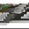 Mexen Elix granitinė vieno dubens kriauklė 600 x 500 mm, balta, juodas sifonas - 6525601005-20-B