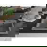Mexen Elix granitinė 1-skyrių kriauklė 700 x 500 mm, pilka, juodas sifonas - 6526701005-71-B