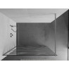 Mexen Kioto dušo siena Walk-in 130 x 200 cm, balta banga 8 mm, chromas - 800-130-101-01-97