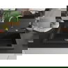 Mexen Elix granitinė vienos sekcijos virtuvės plautuvė 800 x 500 mm, juoda/auksinė metalika, chromuotas sifonas - 6527801005-75
