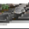 Mexen Elix granitinė virtuvių plautuvė 1-skyrius 800 x 500 mm, pilka, auksinė sifono apdaila - 6527801005-71-G