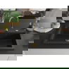 Mexen Elix granitinis virtuvės kriauklė, 1 skyrius, 800 x 500 mm, juoda/auksinė metalik, sifonas auksinis - 6527801005-75-G