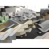 Mexen Elix granito plautuvė 1 kamera 800 x 500 mm, smėlio spalvos, juodas sifonas - 6527801005-69-B