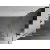 Mexen Kioto dušo sienelė 90 x 200 cm, Skaidrus/Baltas raštas 8 mm, Auksinė - 800-090-101-50-97