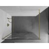 Mexen Kioto dušo siena Walk-in 100 x 200 cm, balta banga 8 mm, auksinė - 800-100-101-50-97