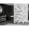 Mexen Kioto Dušo siena Walk-in 130 x 200 cm, baltas banga 8 mm, auksinė - 800-130-101-50-97