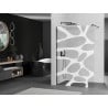 Mexen Kioto dušo siena Walk-in 70 x 200 cm, balta banga 8 mm, juoda - 800-070-101-70-97
