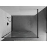 Mexen Kioto Dušo pertvara Walk-in 70 x 200 cm, balta banga 8 mm, juoda - 800-070-101-70-97