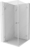 Mexen Lunar-B Duo dušo kabina 80 x 80 cm, skaidri, chromuota - 832-080L-080P-01-00