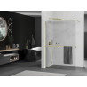 Mexen Kioto+ Dušinės sienelė su lentyna Walk-in 70 x 200 cm, permatoma, auksinė - 800-070-121-50-00