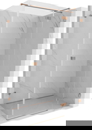 Mexen Lunar T dušų kabina su atveriamomis durimis, dešinė, 135 x 120 cm, skaidrus, šepečiu poliruotas varis