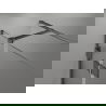 Mexen Lunar T dušines kabinos dešinės pusės 120 x 70 cm, skaidrios, gun gray šlifuotos - 834T-120-070-66-00-P