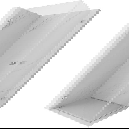 Mexen Lunar-B Duo dušo kabina su atveriamomis durelėmis 100 x 85 cm, skaidrus, chromas - 832-100L-085P-01-00