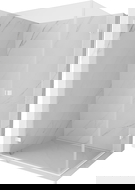 Mexen Lunar-B Dviguba dušo kabina su 100 x 85 cm durimis, skaidri, balta - 832-100L-085P-20-00