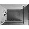 Mexen Kioto+ dušo sienelė su lentyna Walk-in 80 x 200 cm, permatoma/šerkšnas, juoda - 800-080-121-70-35