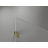 Mexen Lunar-B Duo atveriama dušo kabina 80 x 70 cm, skaidri, šlifuotas auksas - 832-080L-070P-55-00