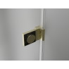 Mexen Lunar-B Duo atveriama dušo kabina 80 x 70 cm, skaidri, šlifuotas auksas - 832-080L-070P-55-00