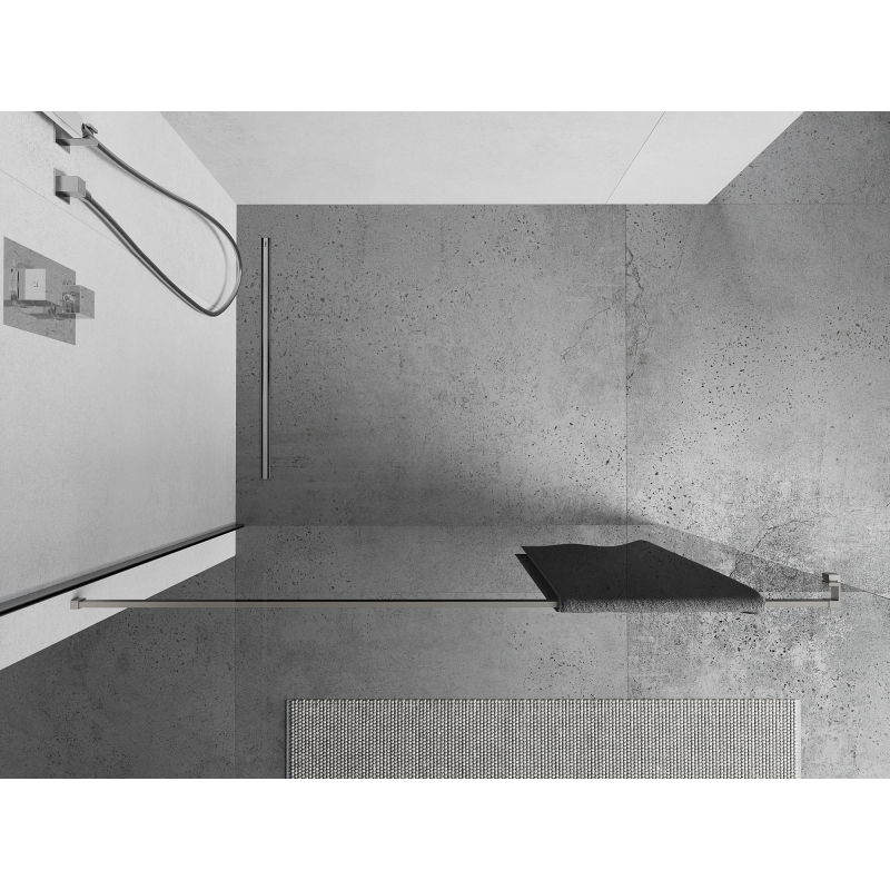 Mexen rankšluosčių laikiklis dušo sienelei, šlifuotas nikelis - 800-06-97