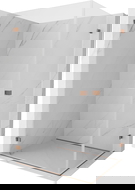 Mexen Lunar-B Duo varstoma dušo kabina 90 x 70 cm, skaidri, rožinis auksas - 832-090L-070P-60-00