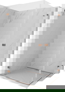 Mexen Lunar-B Duo dušo kabina 100 x 70 cm, permatoma, rožinis auksas - 832-100L-070P-60-00