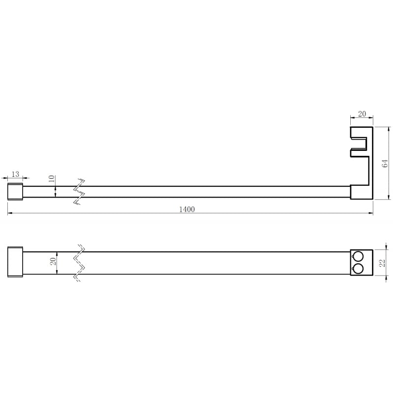 Mexen rankšluosčių laikiklis prie dušo sienelės, auksinis - 800-06-50