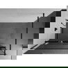 Mexen Kioto+ dušo sienelė su lentyna ir bėgeliu 80 x 200 cm, Skaidrus/Juodas raštas 8 mm, Juoda - 800-080-121-70-70