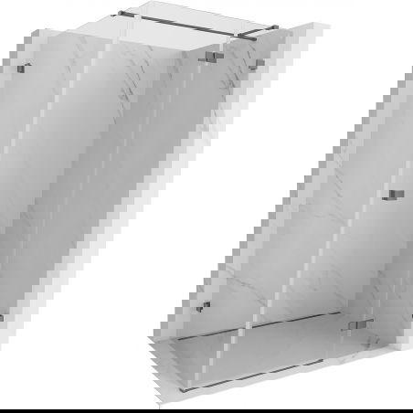 Mexen Lunar T dušo kabina su dešiniuoju atidarymu 140 x 110 cm, skaidri, pistoletinis metalas - 834T-140-110-95-00-P