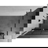 Mexen Kioto+ dušo sienelė su lentyna ir bėgeliu 140 x 200 cm, Skaidrus/Juodas raštas 8 mm, Juoda - 800-140-121-70-77