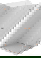 Mexen Lunar-B Duo dušo kabina atveriama 90 x 70 cm, skaidrus, šlifuotas varis - 832-090L-070P-65-00